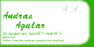 andras agular business card